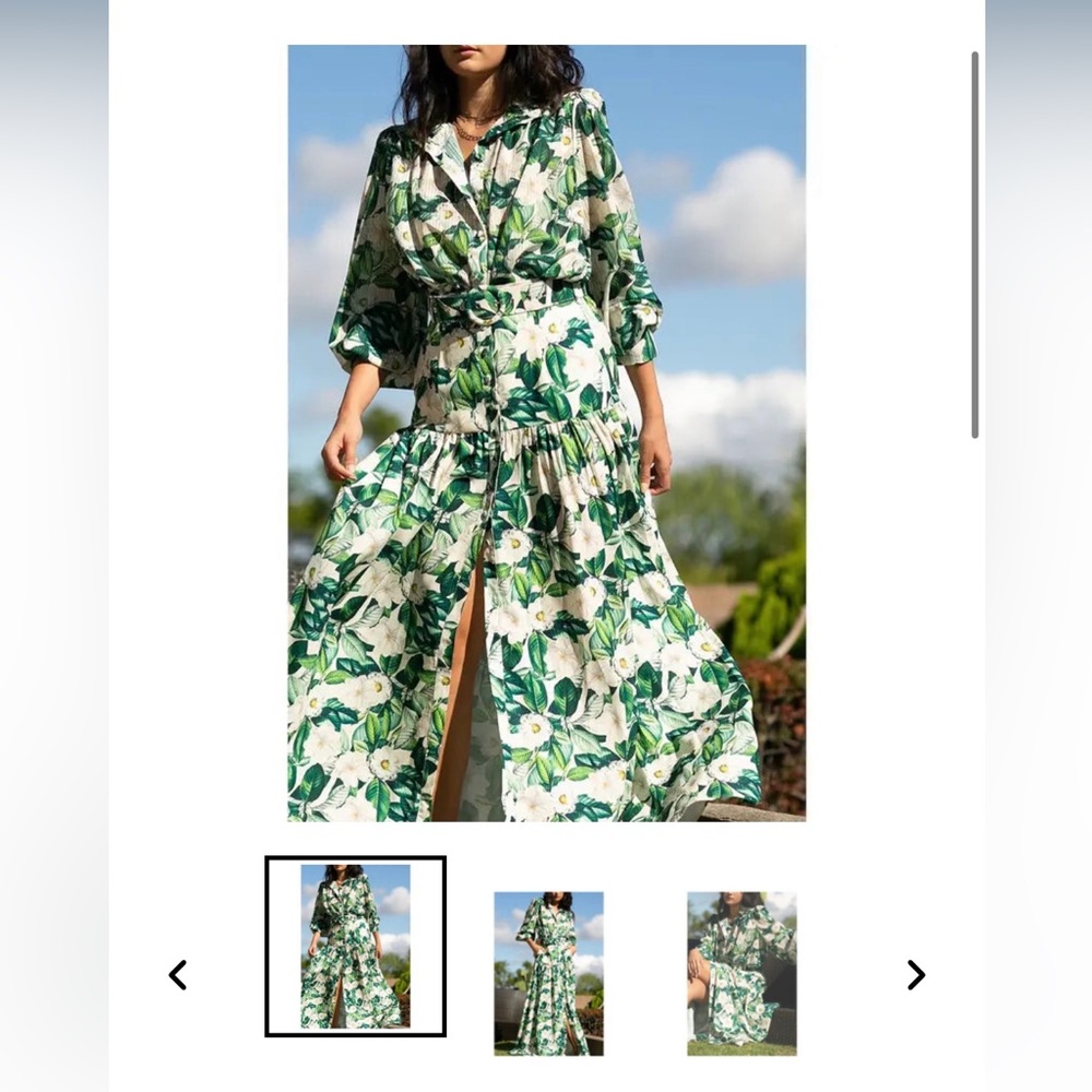 Shop Dolly Green Goddess set size L NWT green